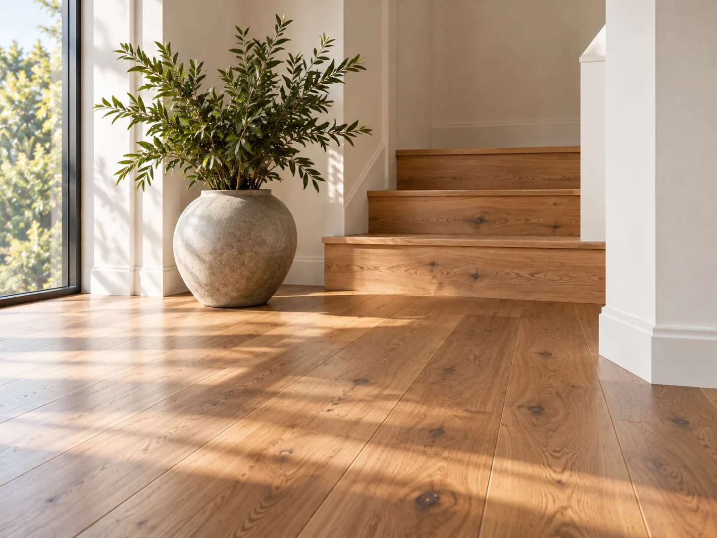 Floor sanding machine beside timber flooring